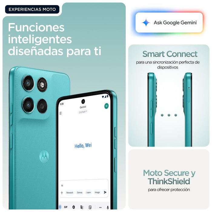 EAN 840493608990 - Motorola moto g57 power 17,1 cm (6.72") SIM doble Android 16.0 5G USB Tipo C 12 GB 256 GB 7000 mAh Turques imagen 11