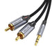 EAN 6922794751507 - Vention BCNBL cable de audio 10 m 3,5mm 2 x RCA Negro, Gris imagen 1