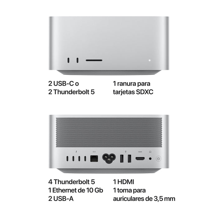 EAN 195950269376 - Apple Mac Studio Apple M M3 Ultra 96 GB 1 TB SSD macOS Sequoia Mini PC Plata imagen 5