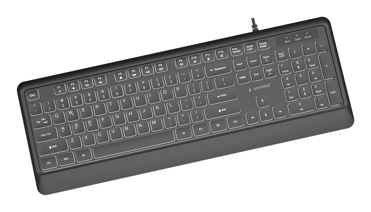 EAN 8716309136815 - Gembird KB-UML-04 teclado Universal USB QWERTY Internacional de EE.UU. Negro imagen 3