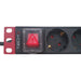 EAN 8059018366709 - Techly I-CASE STRIP-91UD unidad de distribución de energía (PDU) 9 salidas AC 1U Negro, Rojo imagen 3