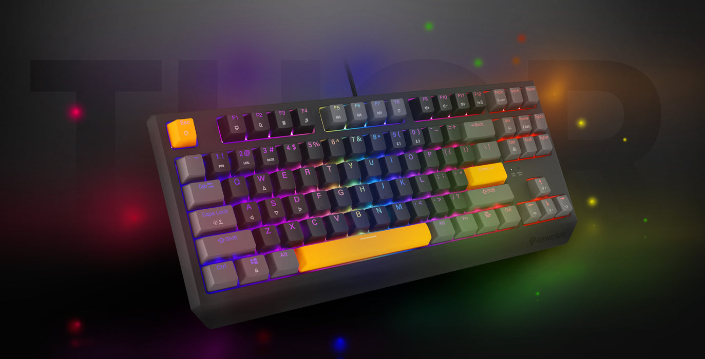 EAN 5901969443318 - GENESIS Thor 230 TKL Anchor Gray Positive Outemu Red teclado Juego USB + RF Wireless + Bluetooth QWERTY N imagen 19