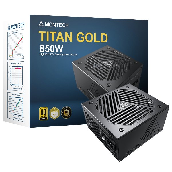 EAN 4710562744552 - Montech TITAN GOLD 850W unidad de fuente de alimentación 20+4 pin ATX ATX Negro imagen 7