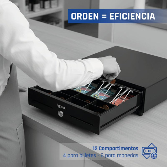 EAN 8435364320709 - iggual IRON-XS Cajón de efectivo automático y manual imagen 11