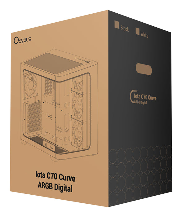 EAN 6977414881980 - Ocypus Iota C70 Curve ARGB Midi Tower Blanco imagen 11