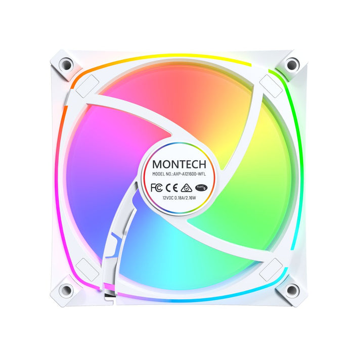 EAN 4710562742527 - Montech AX120 PRO Carcasa del ordenador Ventilador 12 cm Blanco 3 pieza(s) imagen 5