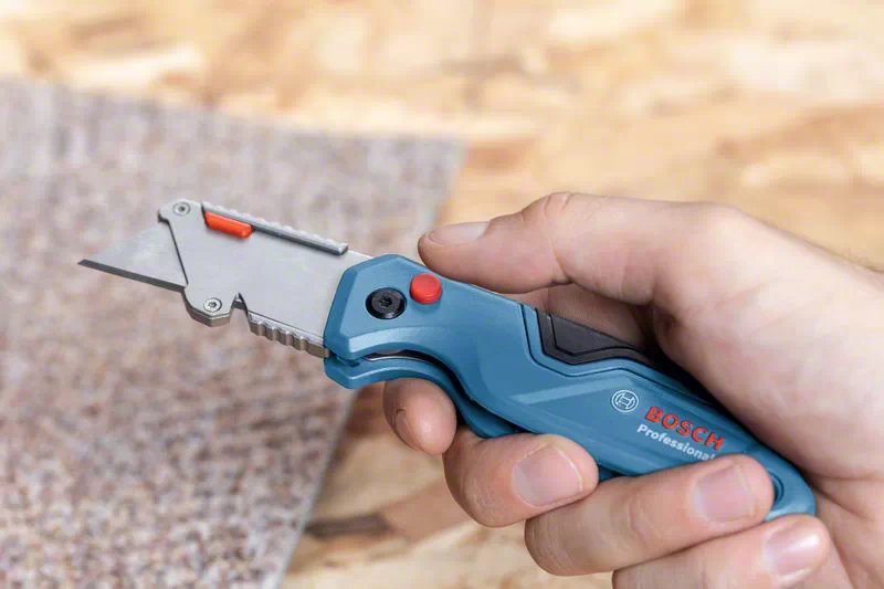 EAN 4059952613864 - Bosch 1 600 A02 7M4 cúter Azul, Acero inoxidable Navaja de bolsillo imagen 10