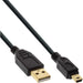 EAN 4043718210176 - InLine 31830P cable USB USB 2.0 3 m USB A Mini-USB B Negro imagen 1