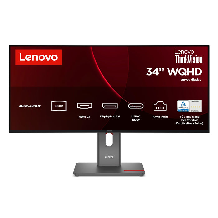 EAN 5715328278493 - Lenovo ThinkVision T34WD-40 pantalla para PC 86,4 cm (34") 3440 x 1440 Pixeles Wide Quad HD LED Negro imagen 1