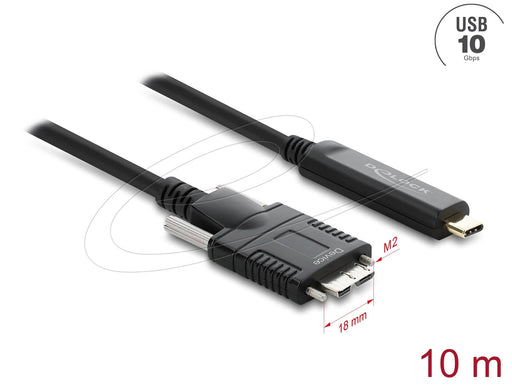 EAN 4043619836321 - DeLOCK 83632 cable USB USB 2.0 10 m USB C Micro-USB B Negro imagen 1