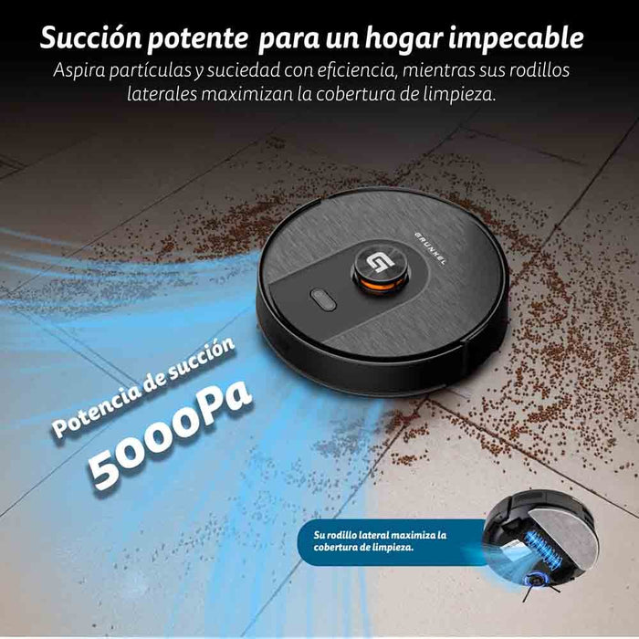 EAN 8426156018515 - Grunkel I-DANCERTURBOLASER aspiradora robotizada 0,25 L Negro imagen 6