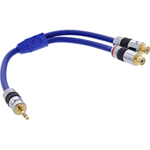 EAN 4043718118007 - InLine 89941P cable de audio 0,25 m 2 x RCA 3,5mm Azul imagen 2