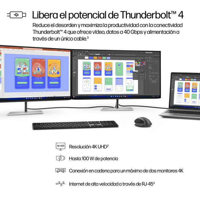 EAN 5715063476505 - HP Series 7 Pro 31.5 inch 4K Thunderbolt 4 Monitor - 732pk pantalla para PC 80 cm (31.5") 3840 x 2160 Pix imagen 4