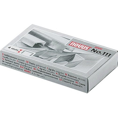 EAN 4009729003442 - Novus No.111 Paquete de grapas 2000 grapas imagen 1