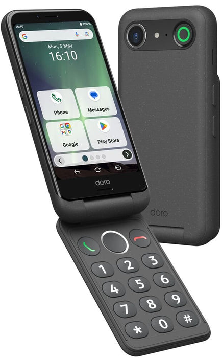 EAN 7322460088972 - Doro Aurora A20 11,4 cm (4.5") SIM doble Android 14 4G USB Tipo C 4 GB 64 GB 3000 mAh Grafito imagen 1