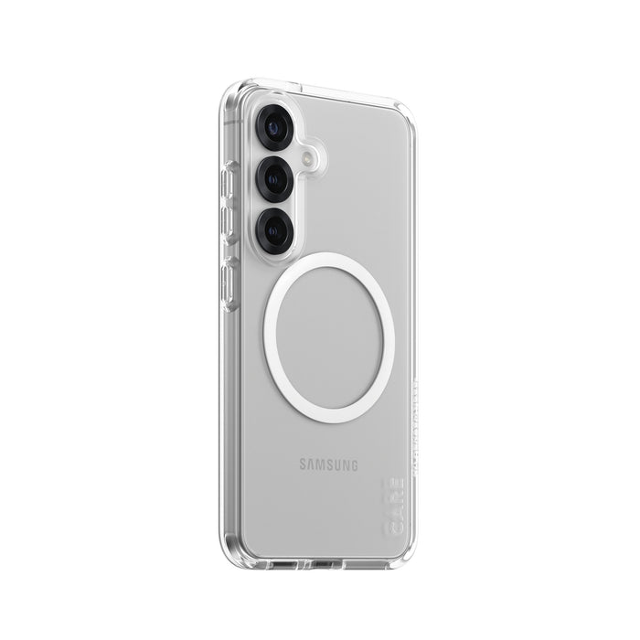 EAN 5715685017018 - PanzerGlass CARE™ by ® Urban Combat Case Transparent w. White Qi Compatible Samsung Galaxy S25 funda para imagen 1