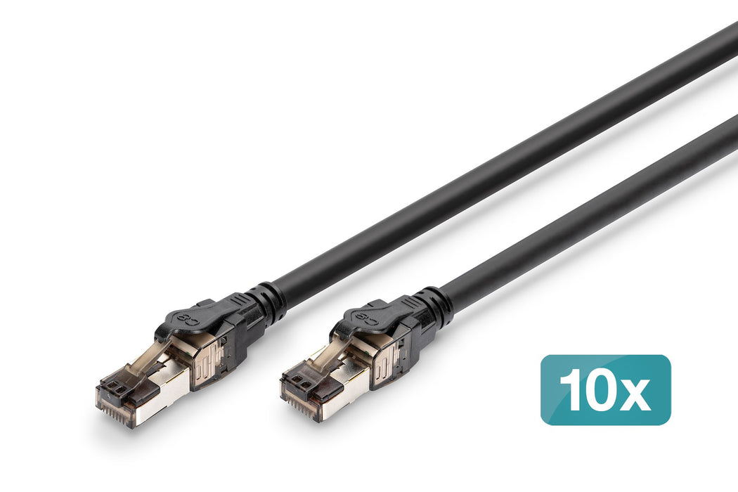 EAN 4016032505303 - Digitus CAT 8.1 S-FTP patch cord, Cu, LSZH cable de red Negro Cat8.1 S/FTP (S-STP) Alrededor imagen 1