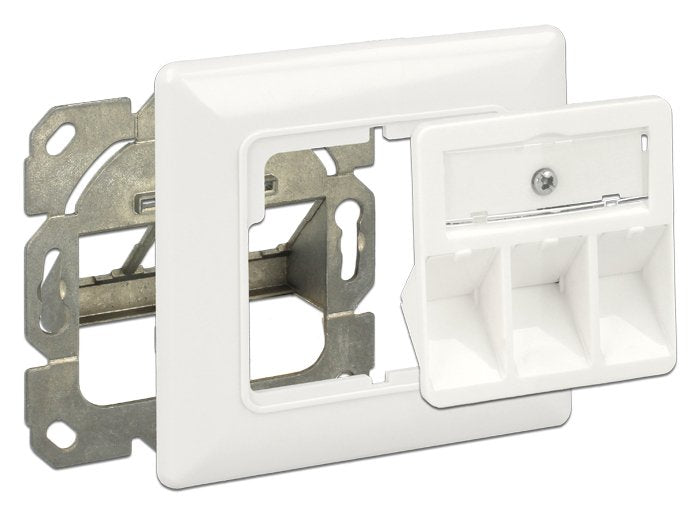 EAN 4043619861941 - DeLOCK 86194 toma de corriente RJ-45 Plata, Blanco imagen 2