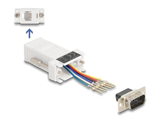 EAN 4043619670734 - DeLOCK 67073 cambiador de género para cable D-Sub 9 RJ12 Blanco imagen 1