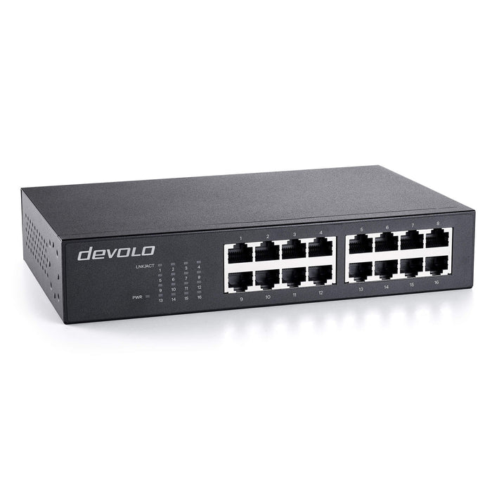 EAN 4250059672352 - Devolo 7235 switch No administrado Gigabit Ethernet (10/100/1000) 1U Negro imagen 1