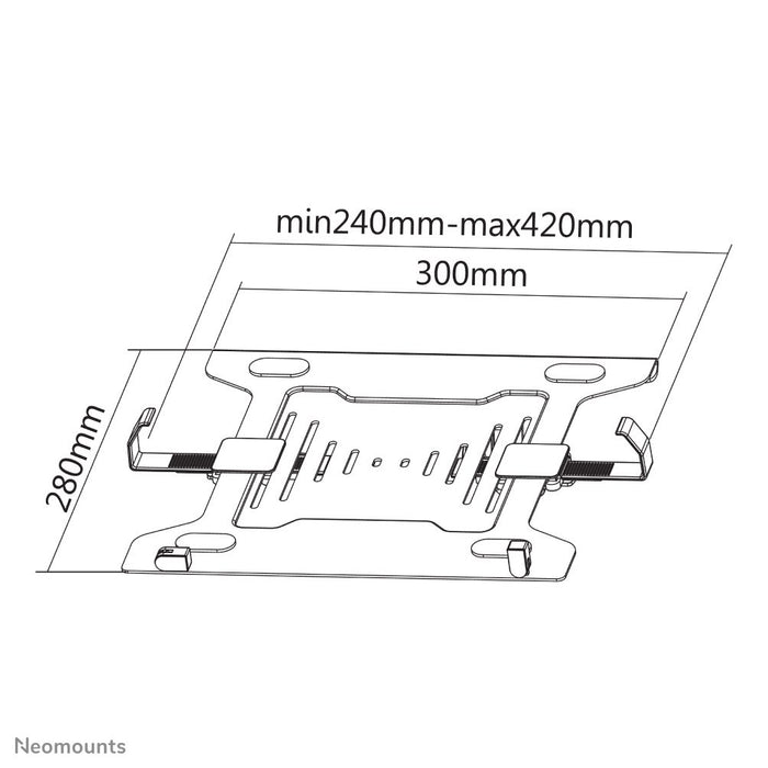 EAN 8717371445768 - Neomounts NOTEBOOK-V200 soporte para ordenador portátil Negro 38,1 cm (15") imagen 7