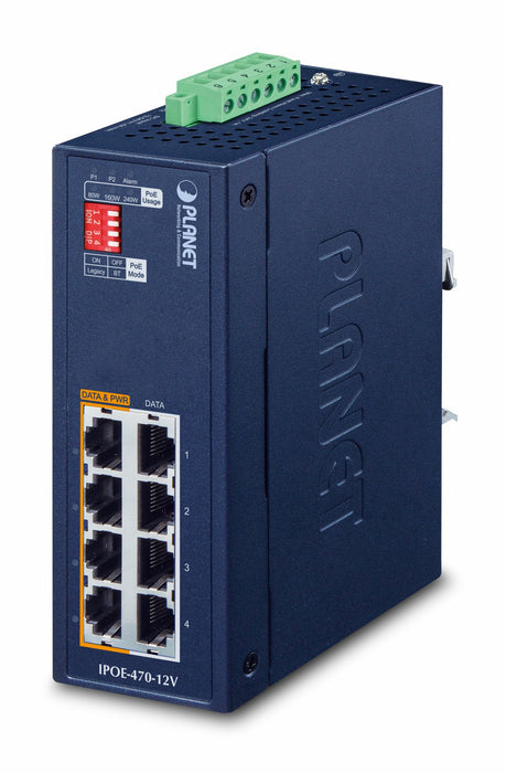 EAN 4711605285605 - PLANET IP30 Industrial 4-port Gigabit Ethernet (10/100/1000) Energía sobre Ethernet (PoE) Azul imagen 1