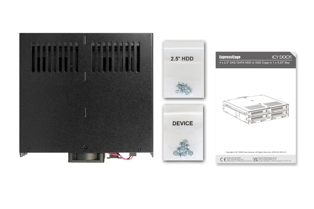 EAN 4713227446914 - Icy Dock MB324SP-1B caja para disco duro externo Carcasa de disco duro/SSD Negro 2.5" imagen 10
