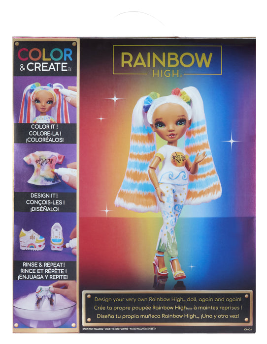 EAN 35051500407 - Rainbow High Color & Create Fashion Doll- Character 3 (green eyes) imagen 6