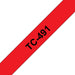EAN 4977766050739 - Brother TC-491 cinta para impresora de etiquetas Negro sobre rojo imagen 1