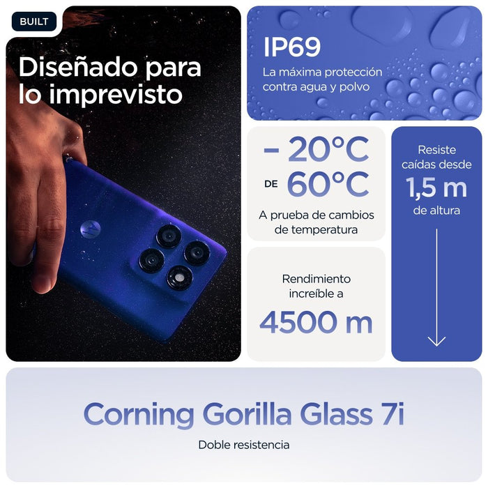 EAN 0840023288906 - Motorola edge 60 pro 16,9 cm (6.67") SIM doble Android 15 5G USB Tipo C 12 GB 512 GB 6000 mAh Azul imagen 18
