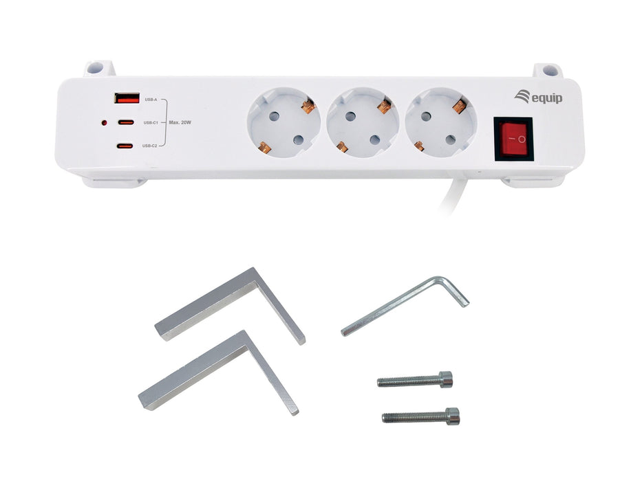 EAN 4015867243978 - Equip 245556 base múltiple 2 m 3 salidas AC Interior Blanco imagen 6