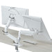 EAN 8716309135450 - Gembird MA-DA2-06-W soporte para monitor 81,3 cm (32") Escritorio Blanco imagen 9