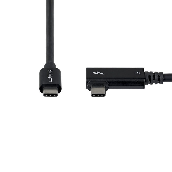 EAN 65030917490 - StarTech.com TBLT5MM80CM240WRA cable Thunderbolt 0,8 m 80 Gbit/s Negro imagen 6