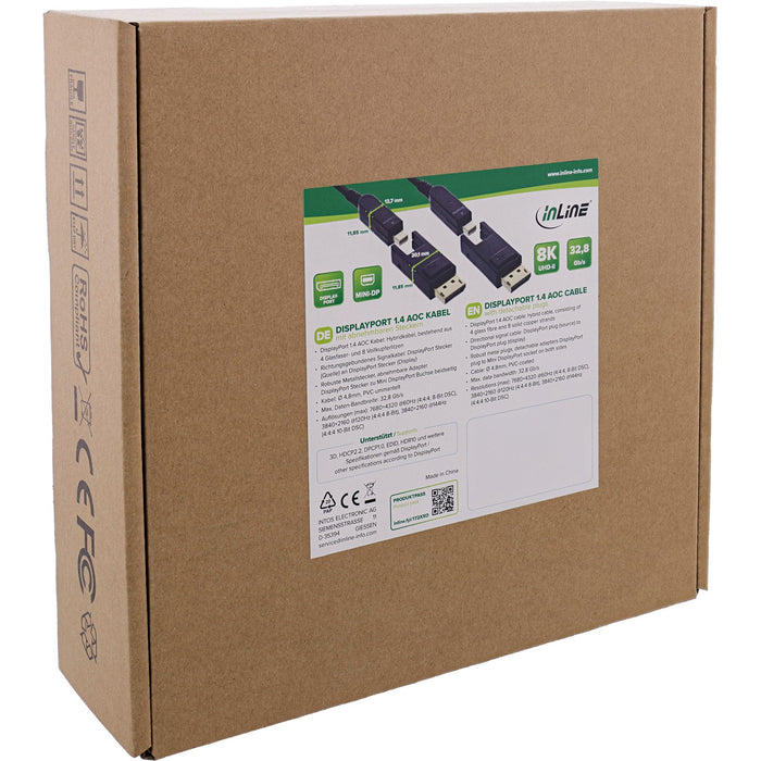 EAN 4043718336241 - InLine 17220O cable DisplayPort 20 m Mini DisplayPort / DisplayPort Negro imagen 4