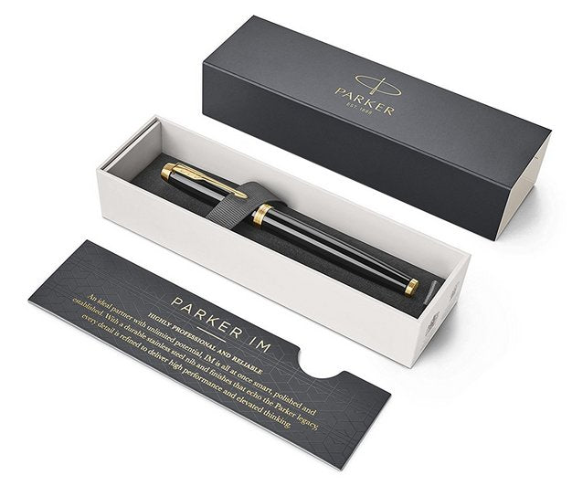EAN 3501179316451 - Parker IM pluma estilográfica Sistema de carga por cartucho Negro, Oro 1 pieza(s) imagen 4