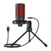 EAN 5901986047711 - Savio wired gaming microphone with backlight tripod USB SONAR PRO Negro, Rojo Micrófono para videoconsola imagen 3