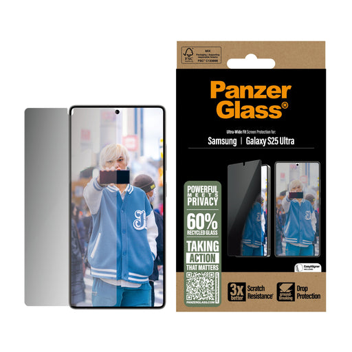 EAN 5715685017377 - PanzerGlass ® Privacy Screen Protector Samsung Galaxy S25 Ultra | Ultra-Wide Fit Protector de pantalla 1  imagen 2