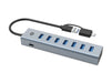EAN 4015867238301 - Conceptronic HUBBIES21G hub de interfaz USB 3.2 Gen 1 (3.1 Gen 1) Type-A 5000 Mbit/s Gris imagen 2