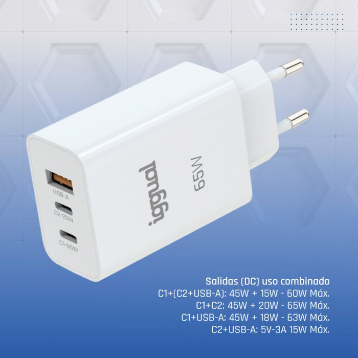EAN 8435364320501 - iggual IGG320501 cargador de dispositivo móvil Smartphone, Teléfono móvil, Tableta Blanco Corriente alter imagen 10
