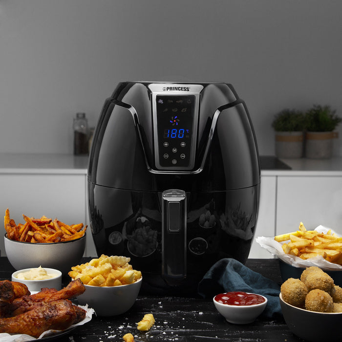 EAN 8713016048257 - Princess 182021 Sencillo 3,2 L Independiente 1400 W Freidora de aire caliente Negro imagen 22