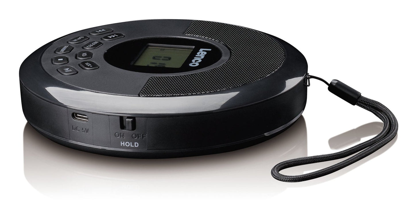 EAN 8711902090403 - Lenco CD-340BK Reproductor de CD portátil Negro imagen 3