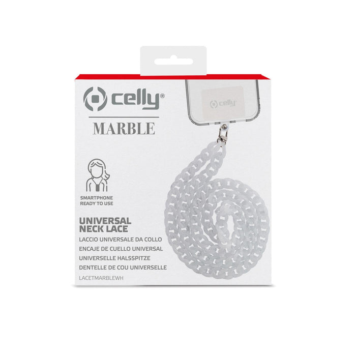 EAN 8021735195511 - Celly LACETMARBLEWH accesorio para teléfono móvil o smartphone Gancho imagen 4