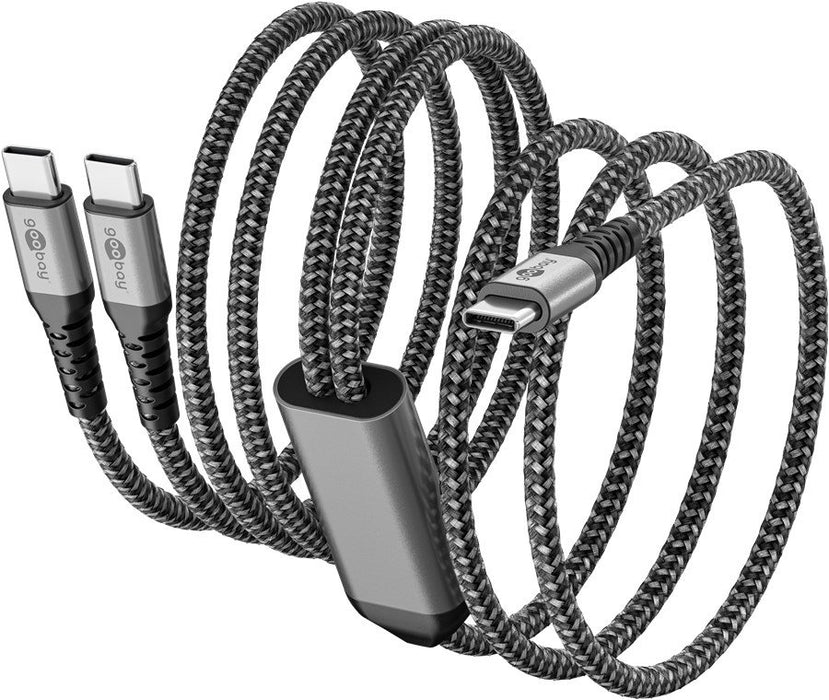 EAN 4040849757396 - Goobay 75739 cable USB 1,5 m USB C 2 x USB C Negro, Gris imagen 5
