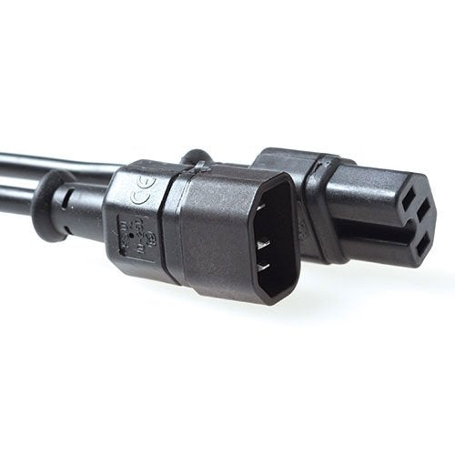 EAN 8716065025729 - ACT AK5232 cable de transmisión Negro 0,6 m C14 acoplador C15 acoplador imagen 1