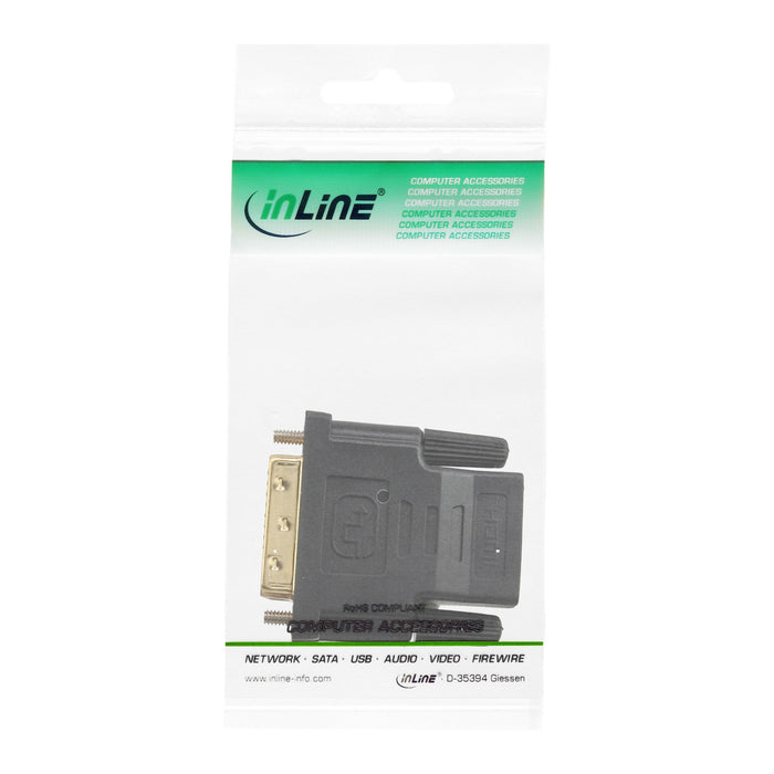 EAN 4043718097197 - InLine 17660P cambiador de género para cable DVI-D HDMI A Negro imagen 3