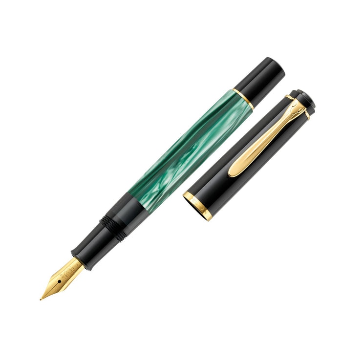 EAN 4012700994103 - Pelikan 994103 pluma estilográfica Sistema de llenado integrado Negro, Oro, Verde, Color mármol 1 pieza(s imagen 1