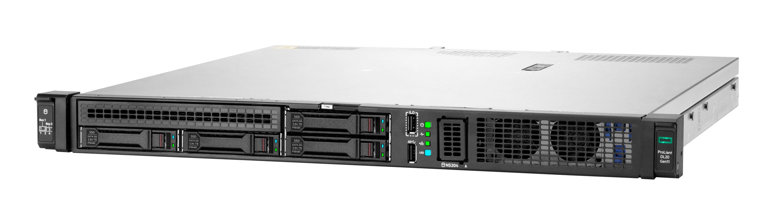 EAN 190017826394 - HPE ProLiant DL20 Gen11 6333P 3.1GHz 6c 1P 1x32GB-U 4SFF 2x480GB SSD 1x1000W PS EU Server servidor 960 GB  imagen 3