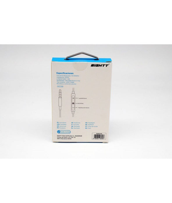 EAN 8425402168486 - Eightt EAUR-HU auricular y casco Auriculares Alámbrico Dentro de oído Llamadas/Música Blanco imagen 4