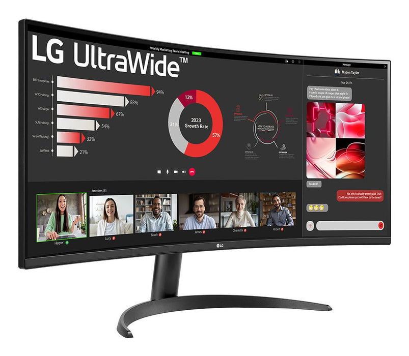 EAN 8806096199527 - LG 34WR50QK-B pantalla para PC 86,4 cm (34") 3440 x 1440 Pixeles Wide Quad HD Negro imagen 4