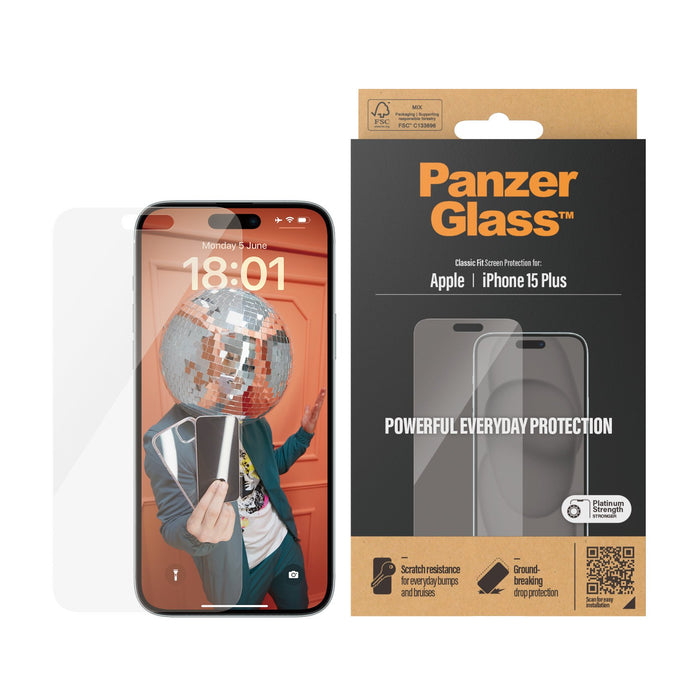 EAN 5711724028076 - PanzerGlass ® Screen Protector iPhone 15 Plus | Classic Fit Protector de pantalla Apple 1 pieza(s) imagen 2